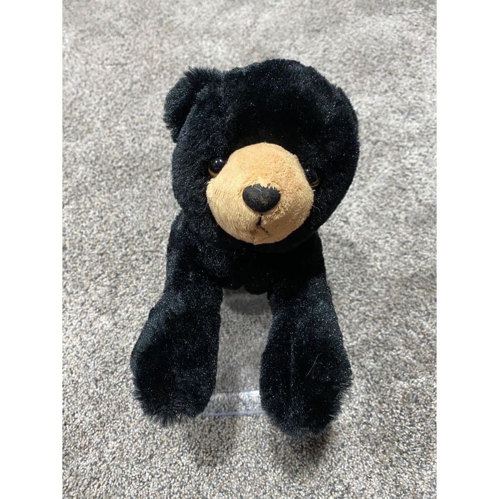 Wishpets Lettie Black Bear Plush Toy Unisex OS Black Excellent Mother and Cub